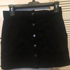 High-Wasted Button-Up Skirt